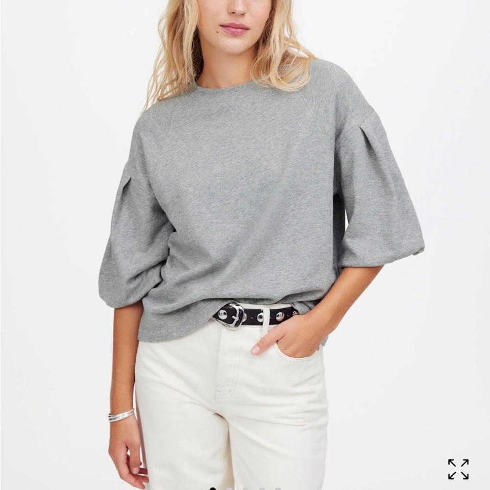 Puff Sleeve Sweatshirt Tee